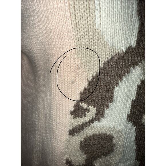 Loft Frenchie French bulldog rosebud pink cotton sweater - size S - OE - Picture 10 of 10